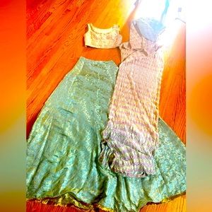 Silk Lengha and Choli with beautiful dupatta